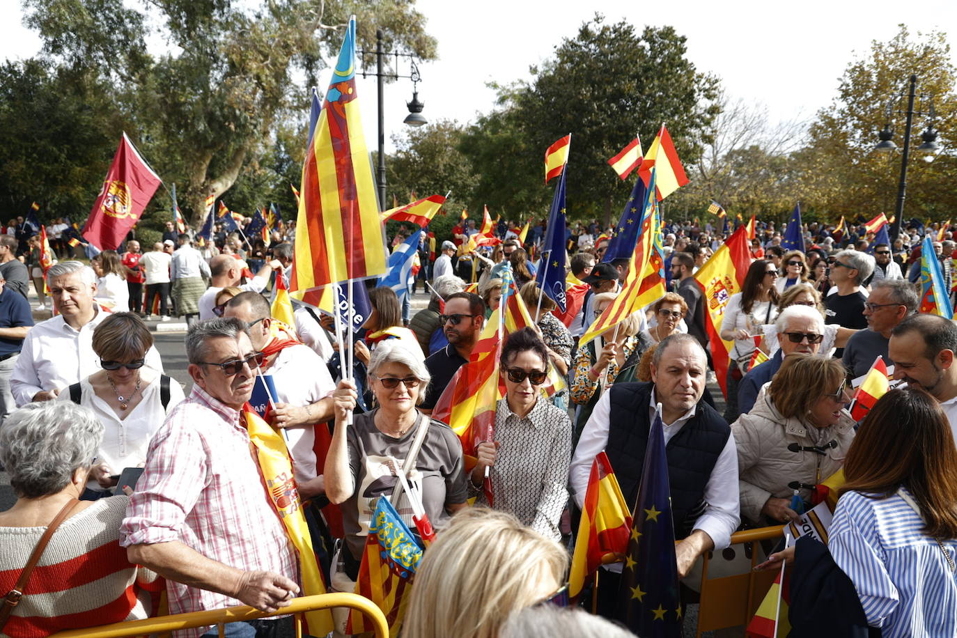 Fotos de la manifestación en Valencia contra la amnistía