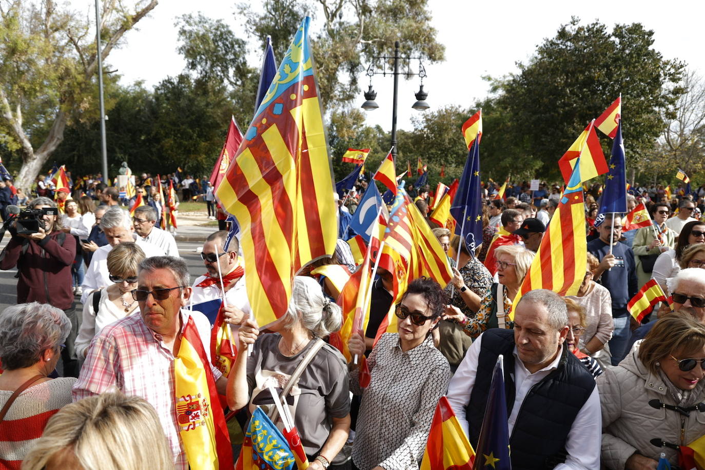 Fotos de la manifestación en Valencia contra la amnistía