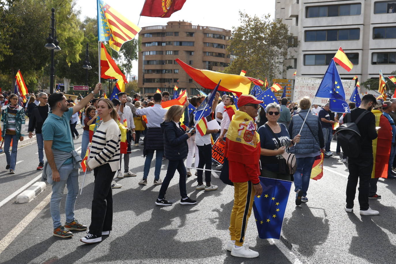 Fotos de la manifestación en Valencia contra la amnistía