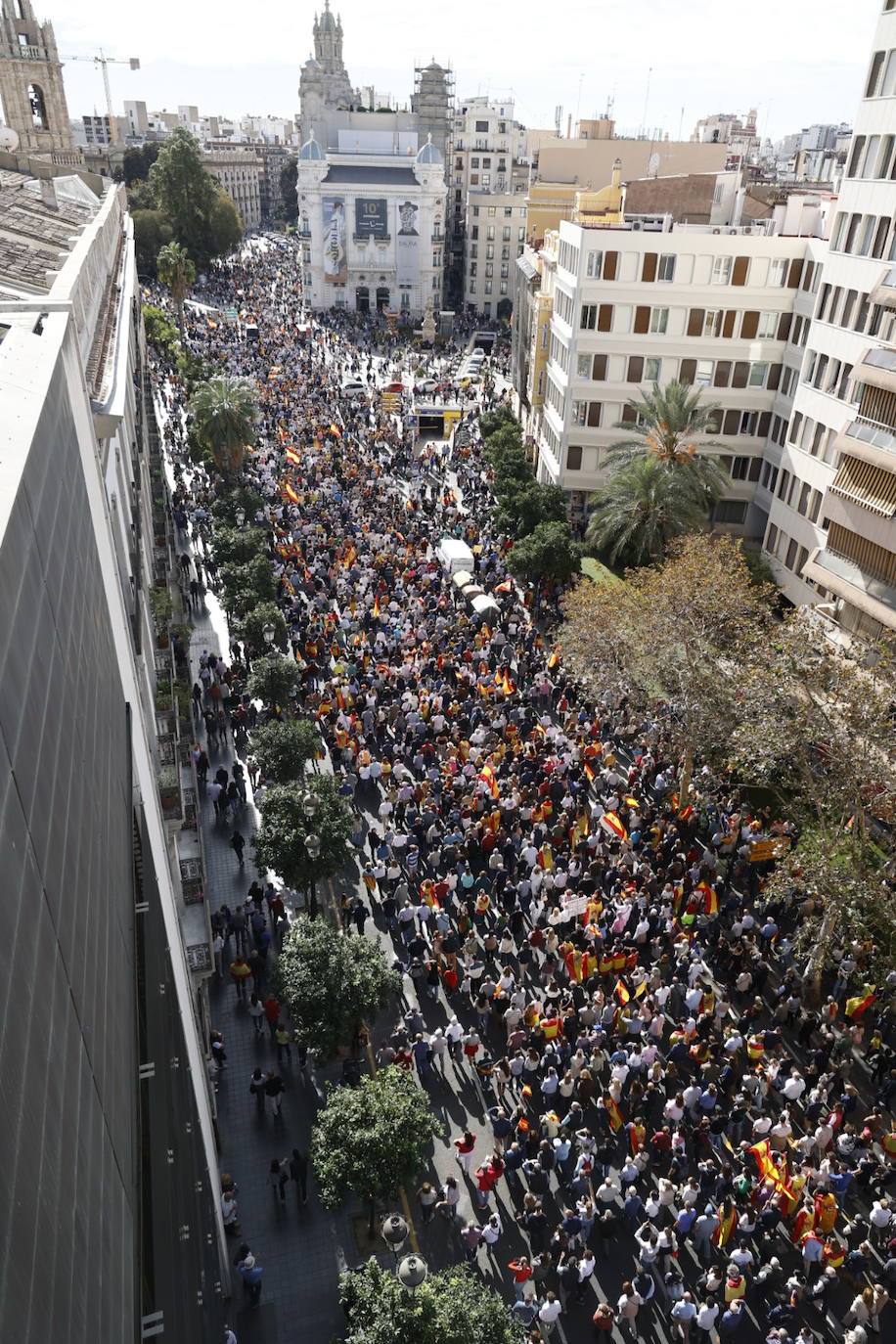 Fotos de la manifestación en Valencia contra la amnistía