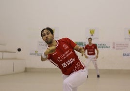 Álvaro Gimeno, durante una partida de la Copa.