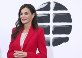 La reina Letizia durante una entrega de premios.