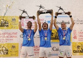 Ricardet, Murcianet e Iván, campeones de la Lliga, disputarán el Trofeu de Mestres.