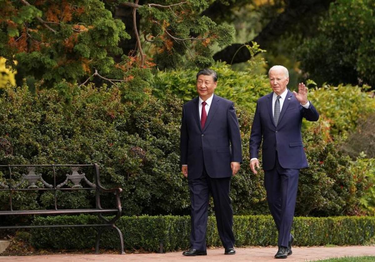 Xi y Biden.