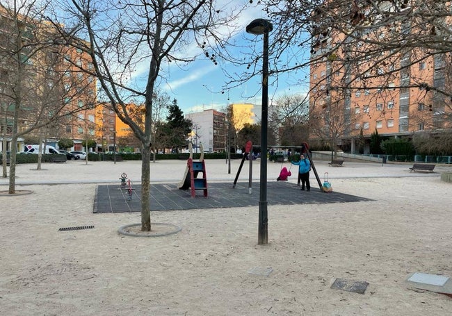 Jardín de la plaza Mencía de Mendoza que se va a remodelar.