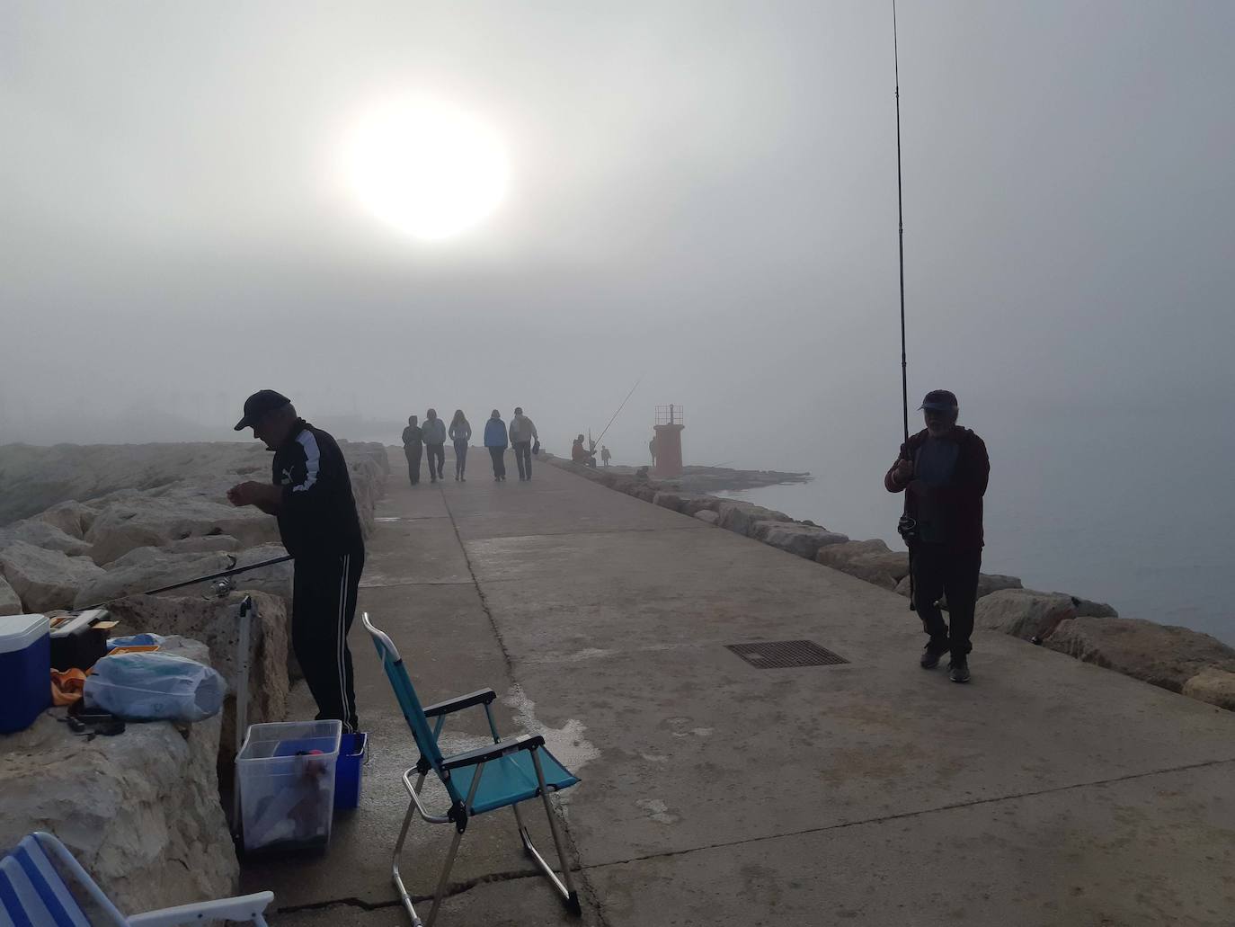 La niebla cubre Dénia