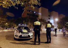 Una patrulla de la Policía Local de Valencia.