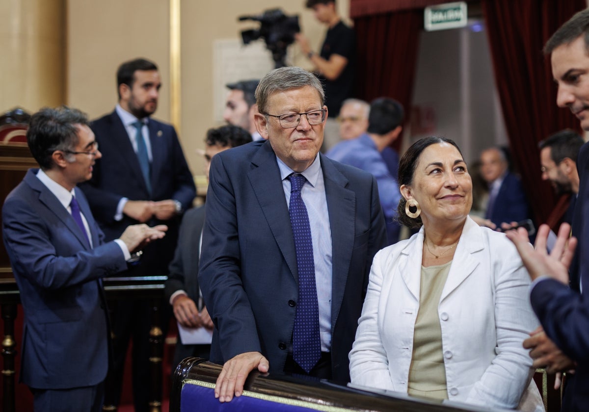 Ximo Puig, en la sesión constitutiva del Senado.