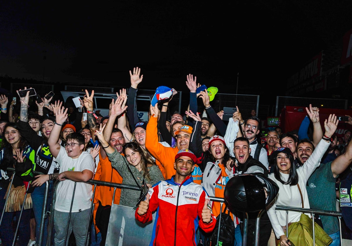 Jorge Martín en el Pit Walk 2022.