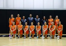 El equipo cadete femenino de Valencia Basket.