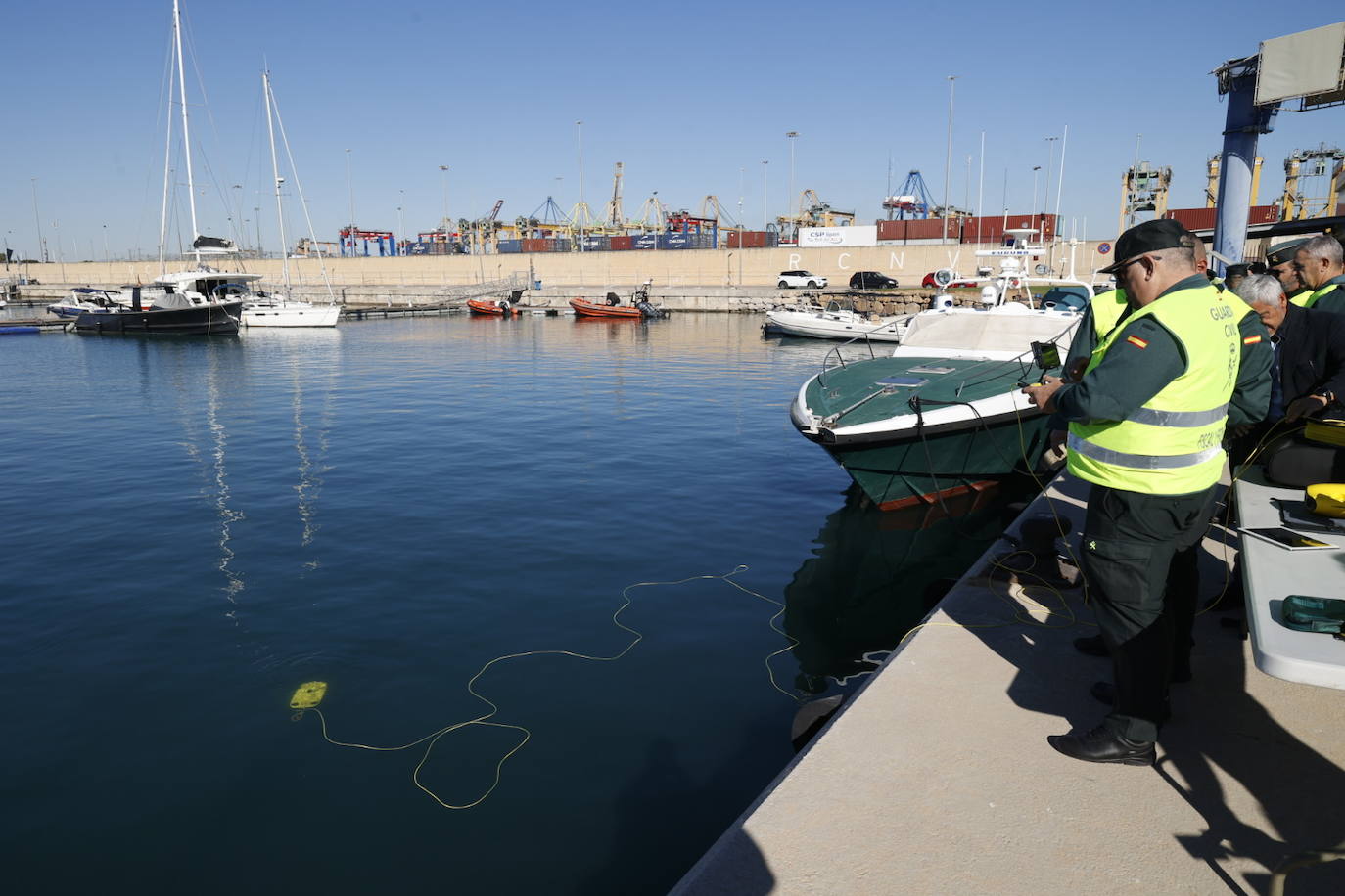 Presentación de los drones submarinos de la Guardia Civil detectar &#039;narcobuzos&#039;