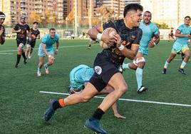 Los jugadores de Les Abelles, durante un partido.