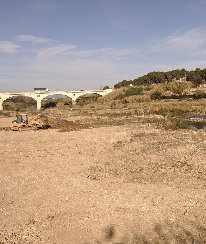 Imagen secundaria 2 - El río Albaida resurge en la Ribera tras la eliminación de las cañas