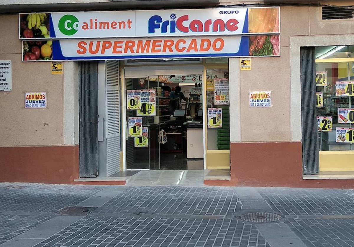 Supermercado de la cadena.