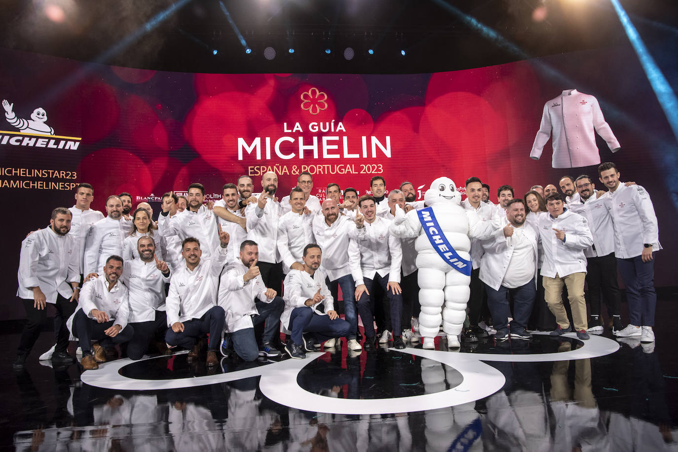 Algunos de los chefs galardonados en la gala del año pasado.