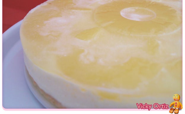 Cocina con Vicky: Tarta semifría de piña