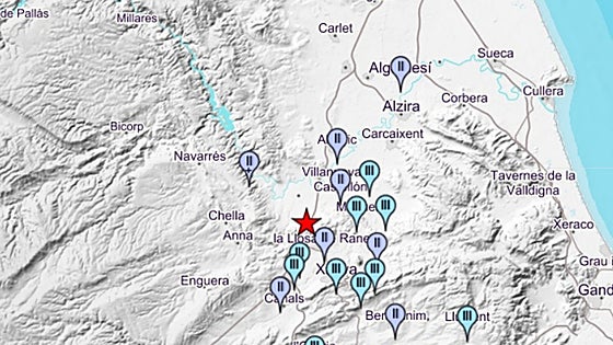Un terremoto con epicentro en Sellent se siente en una veintena de municipios de la Ribera y la Costera