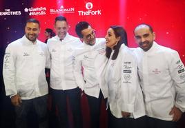 Quique Dacosta, junto con los chefs de Fraula, Orobianco y Casa Bernardi, los nuevos restaurantes valencianos con estrella Michelin.