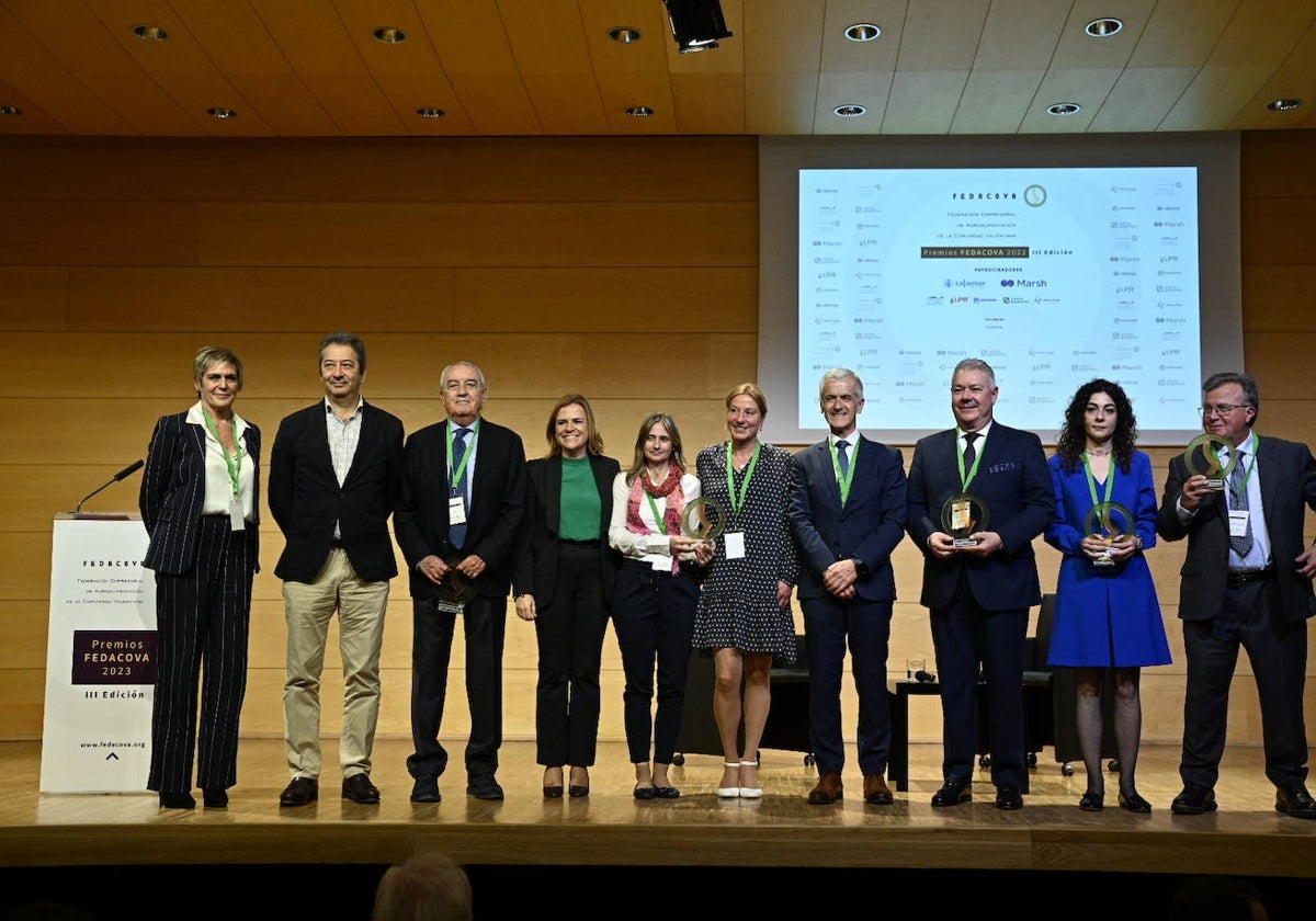 Los premiados por Fedacova.