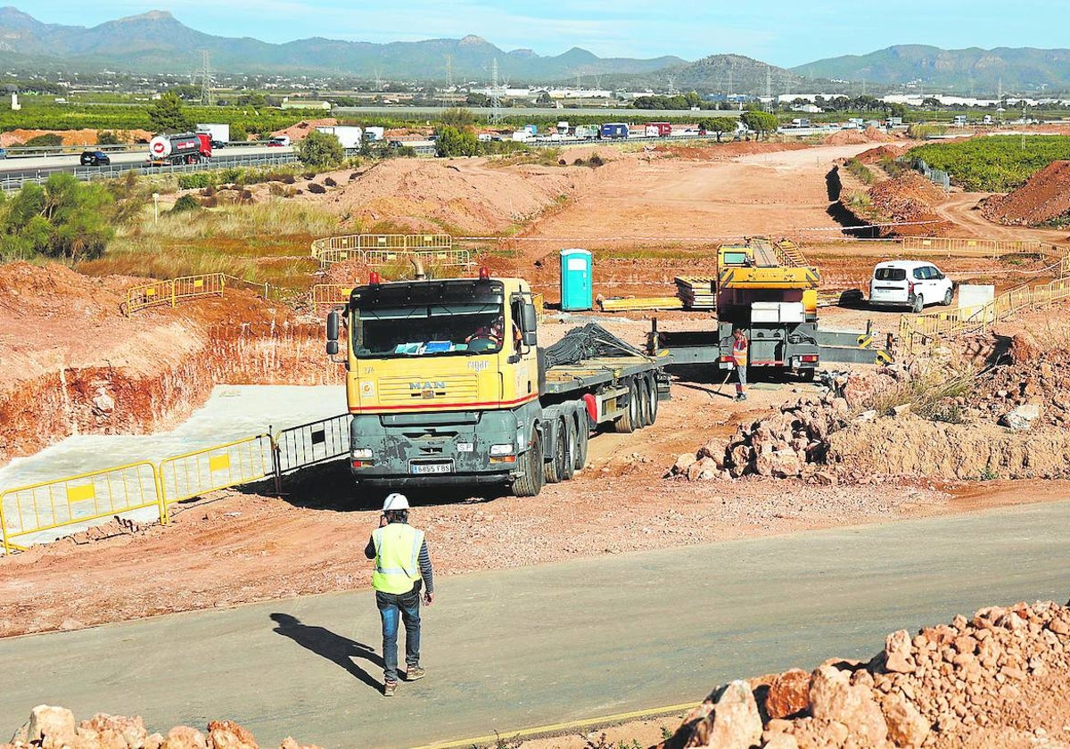 Las obras del by-pass en el llamado tramo norte.