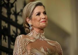 Máxima de Holanda y su aplaudido vestido con transparencias