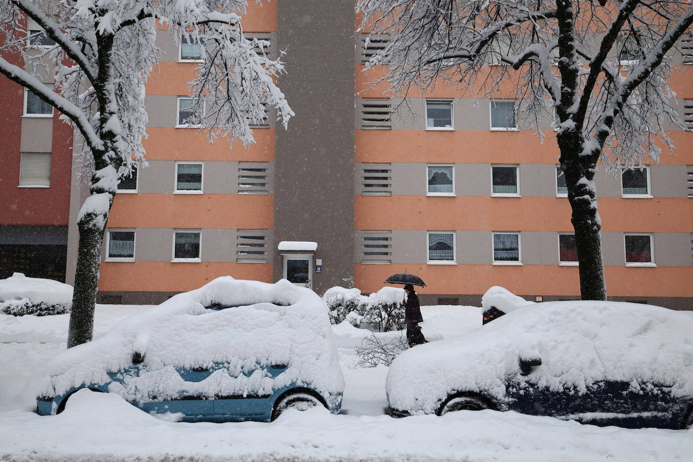 Múnich, sepultada bajo la nieve