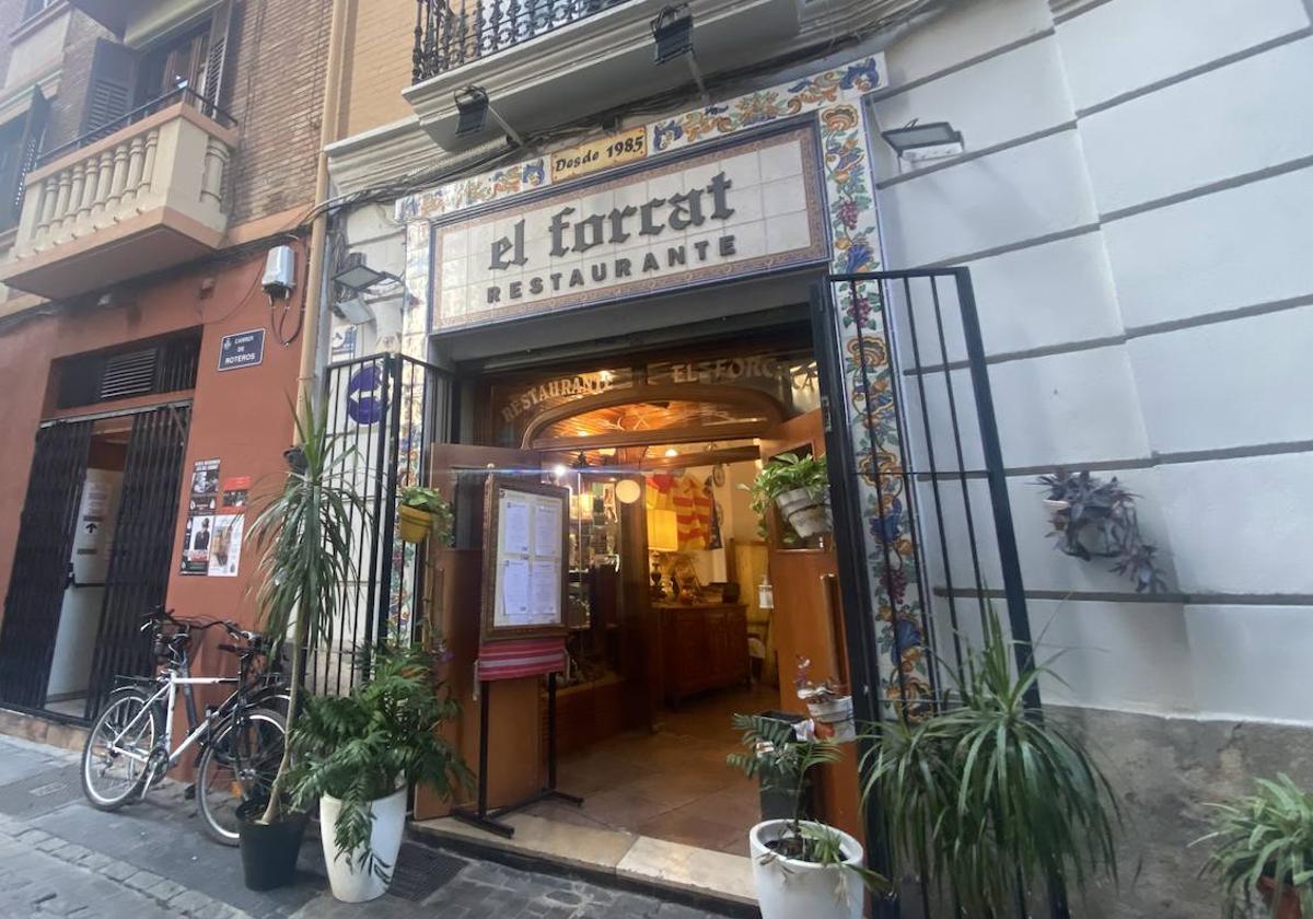 Entrada de El Forcat, en el casco histórico de Valencia