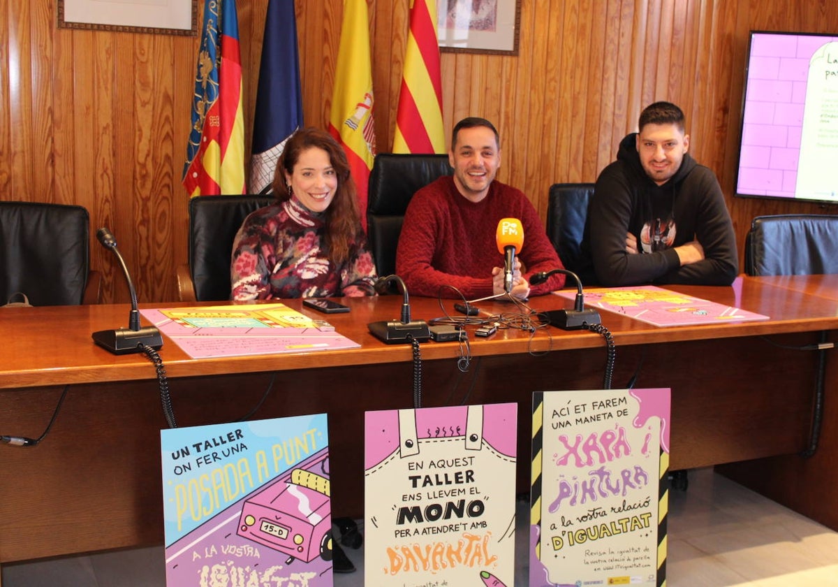 Mallol, Ramiro y Ruiz-Orejón presentando la campaña.