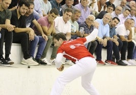 Puchol II, que ha sido campeón individual y de la Lliga, en una imagen en la pasada final de Copa.