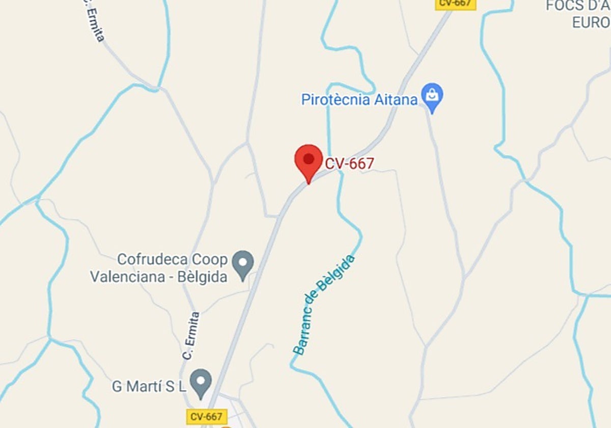 Lugar donde se ha producido el incendio.