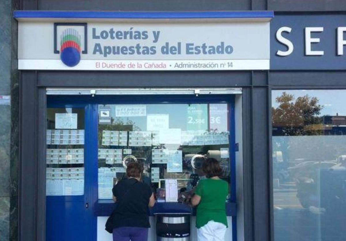 Ventanilla de administración de Loterías y Apuestas del Estado.