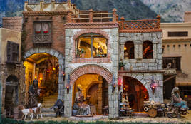 Imagen de una de las partes del belén navideño.