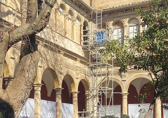 Las obras del Centro del Carmen que se iniciaron el pasado mes de marzo.