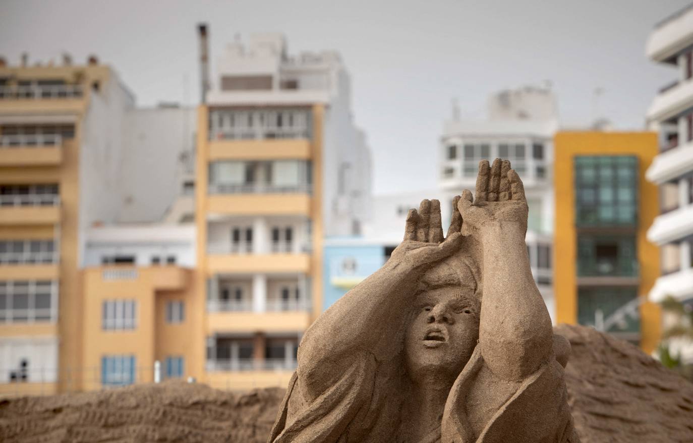 El original Belén de Arena de Las Palmas de Gran Canaria vuelve a sorprender