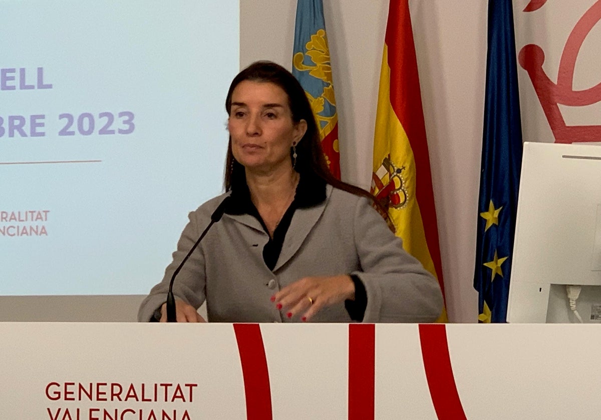 Ruth Merino, consellera de Hacienda y portavoz del Consell.