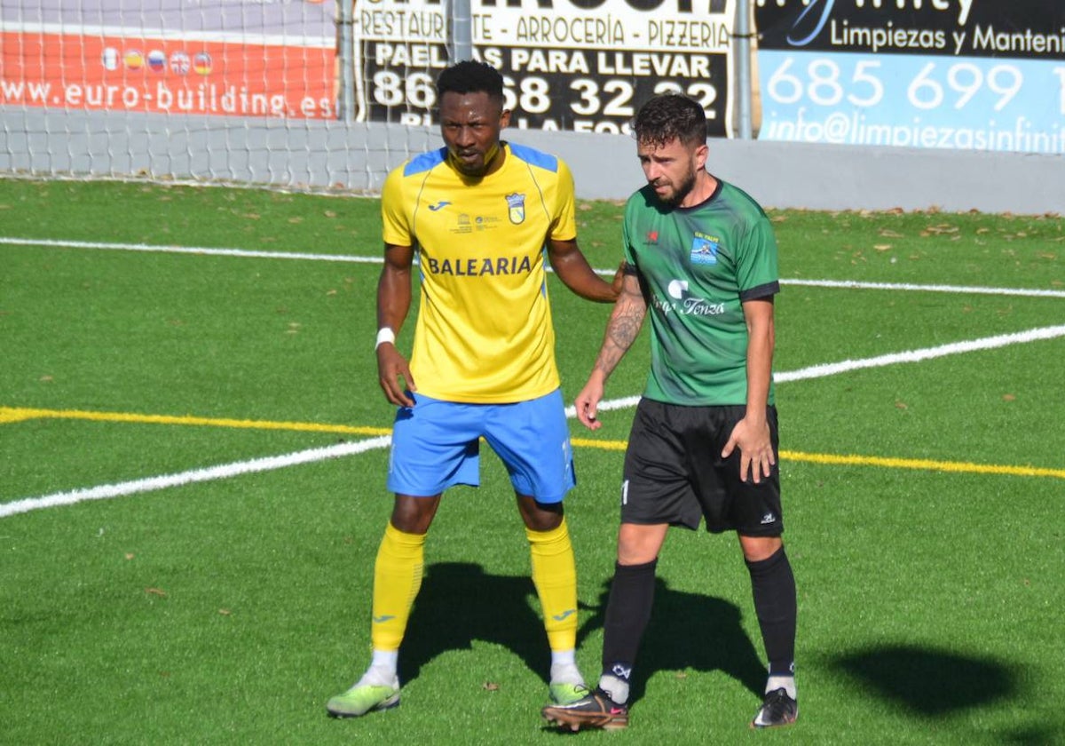 Baba e Iván Rubio durante un partido.