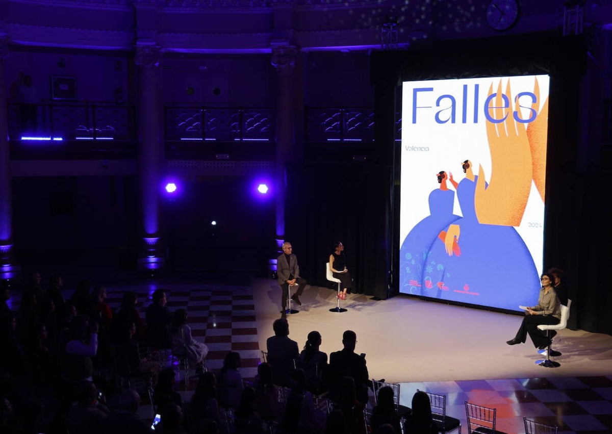 Imagen secundaria 1 - Presentación oficial del cartel de Fallas 2024.