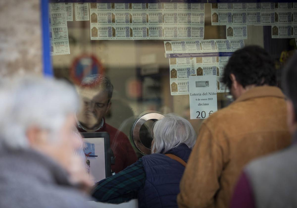 Una administración de lotería, en una imagen de archivo.