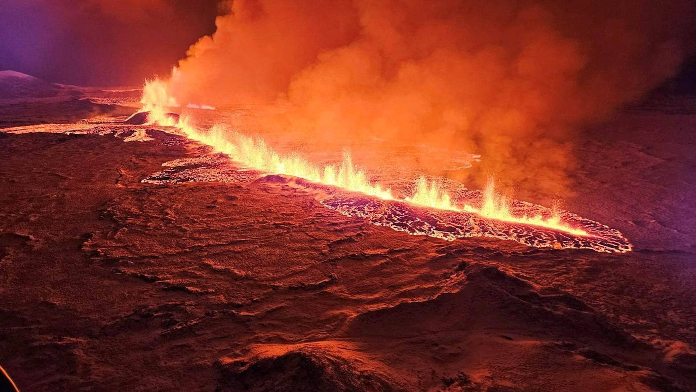 Las impactantes imágenes del volcán de Islandia