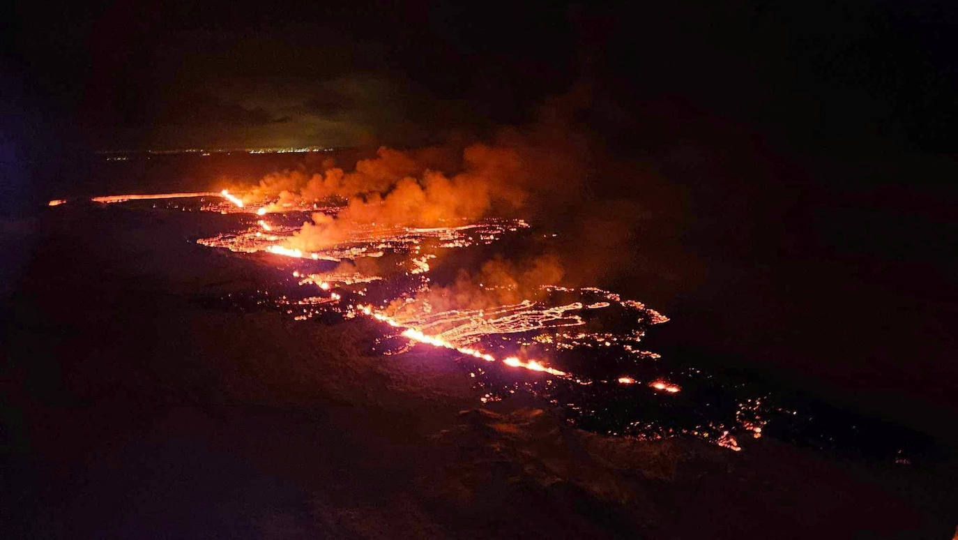 Las impactantes imágenes del volcán de Islandia