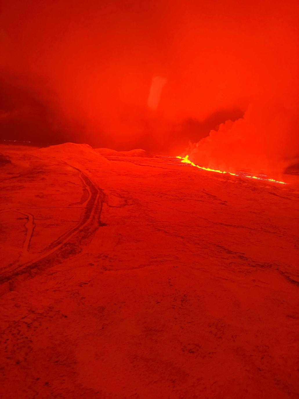 Las impactantes imágenes del volcán de Islandia