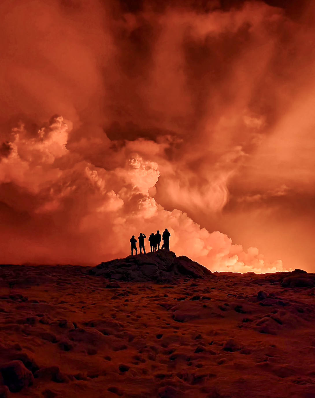 Las impactantes imágenes del volcán de Islandia