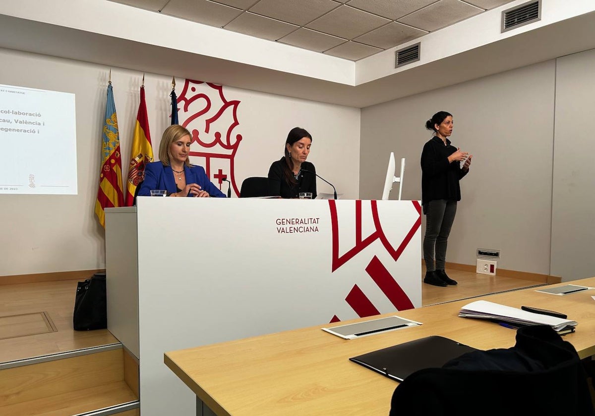 La rueda de prensa del Consell.