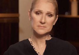 Céline Dion durante el vídeo en el que reveló que sufría el 'síndrome de la persona rígida'.