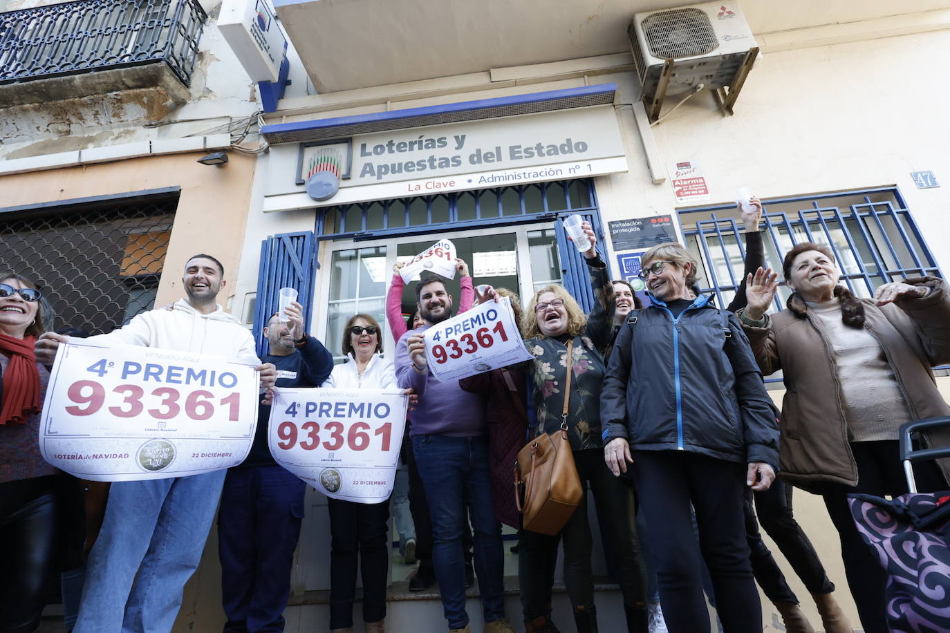 Imágenes del día de la Lotería de Navidad en la Comunitat