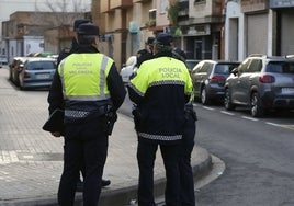 Imagen de archivo de una intervención de la Policía Local.