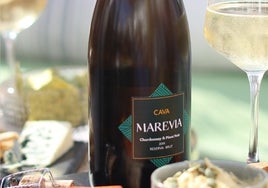 Chardonnay y pinot noir para el Marevia Reserva Brut.