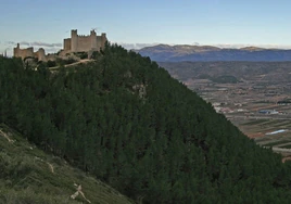 Panorámica del castillo de Santa Magdalena de Pulpis.