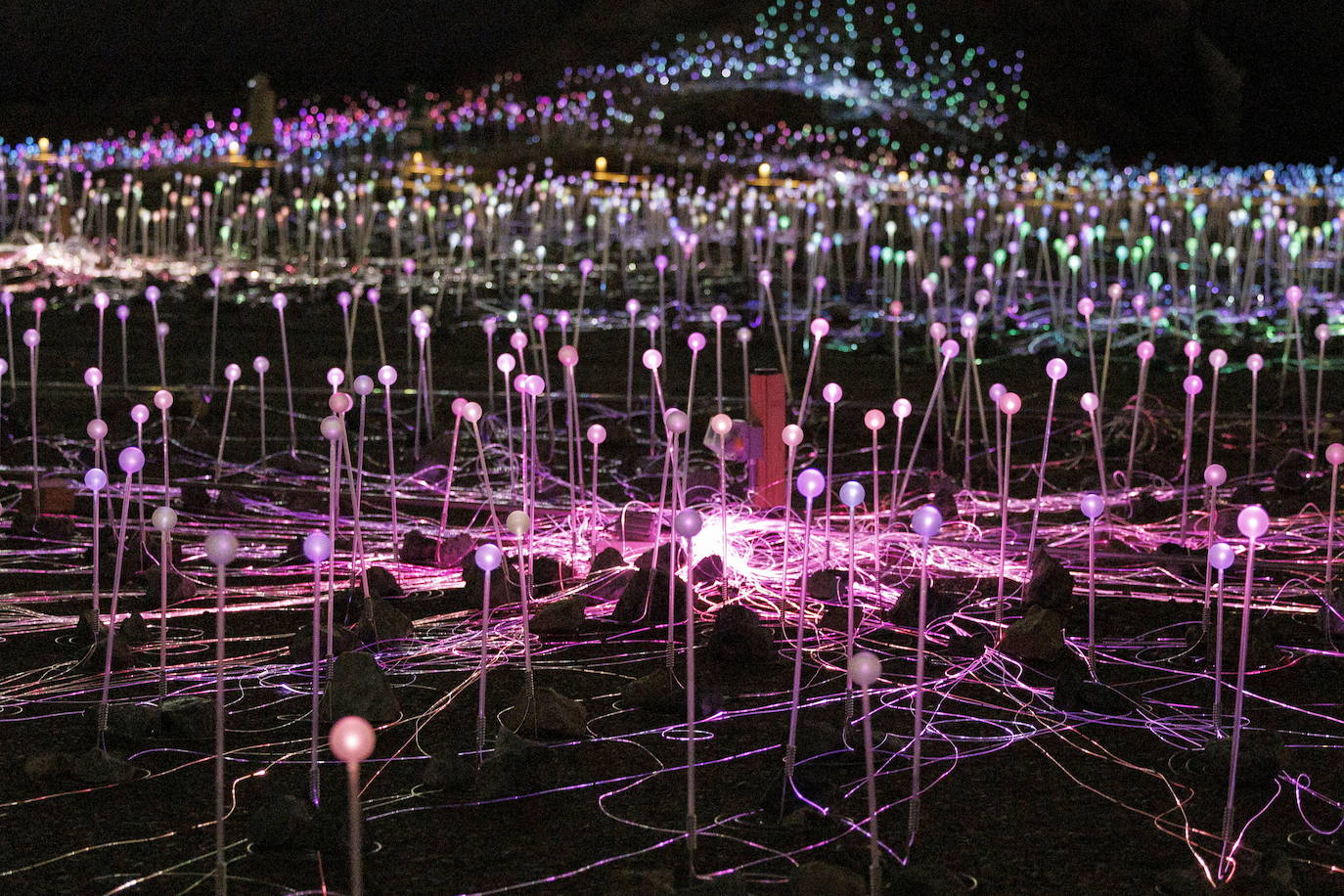 La Freedom Plaza de Nueva York se ilumina con una instalación de Bruce Munro