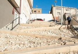 El nuevo vial peatonal, tras años paralizado.